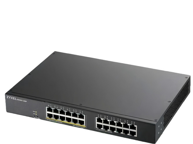 ZYXEL 智慧型網管24埠Gigabit PoE交換器, 1個, GS1900-24EP