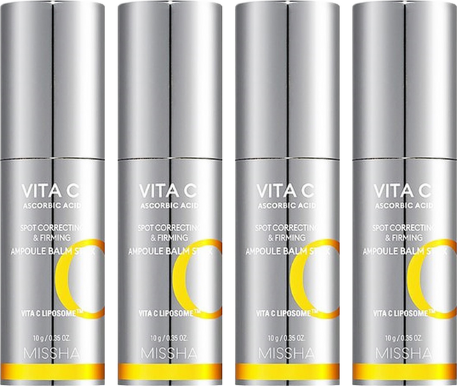 MISSHA VITA C 維他命C煥顏彈力精華棒, 4支, 10g
