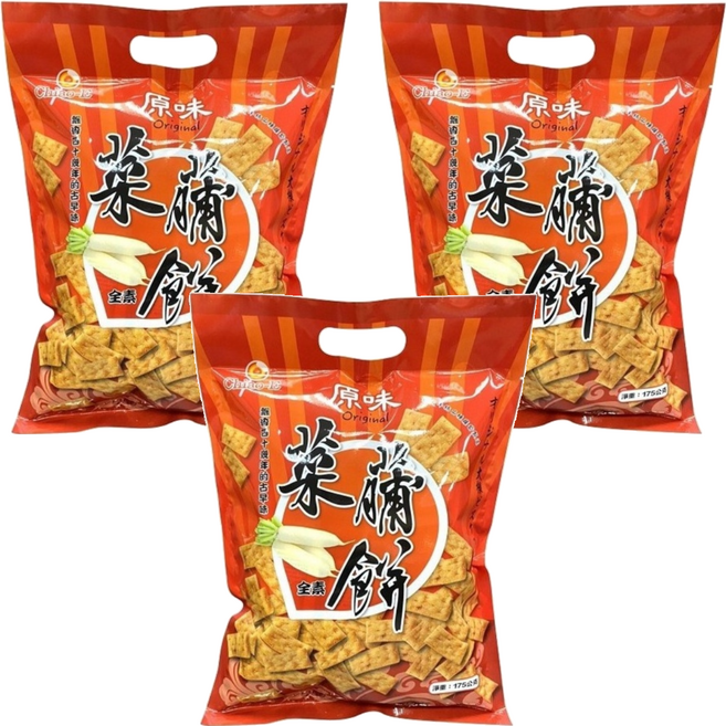 Chiao-E 巧益 菜䔕餅, 147g, 3袋