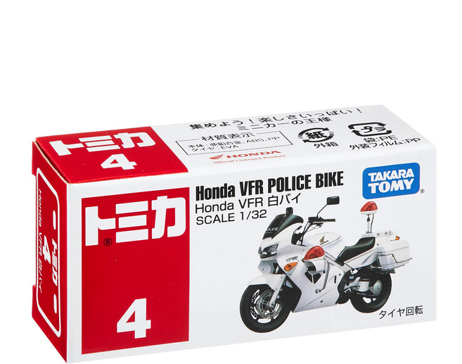 TOMICA 多美小汽車 本田白色摩托車, 白色, 1個