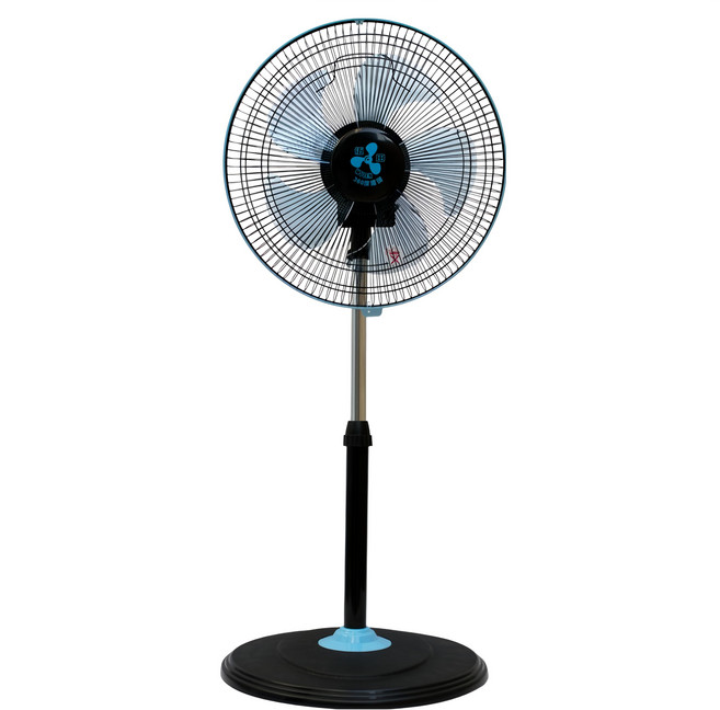 WUTEN 伍田 5片葉片 循環涼風扇 立式電風扇 藍色 360度旋轉 超廣角 14吋 台灣製造 WT-1411S