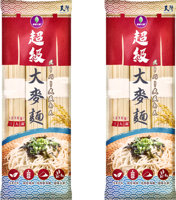 Royal Chef 天廚 超級大麥麵, 210g, 2包