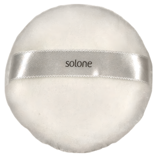 Solone 台灣公司貨 特級日本立絨蜜粉撲 75mm, 1個, 單一顏色