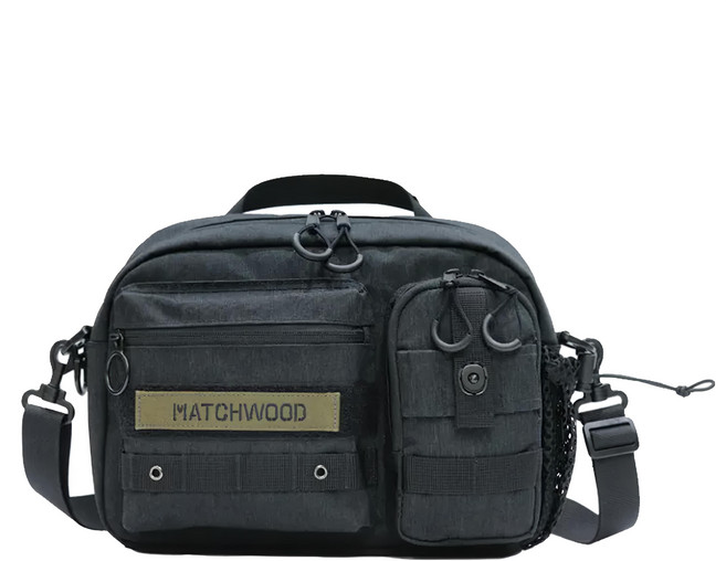 matchwood Chaser斜背手提兩用包 MHWDSB001BK, 黑色