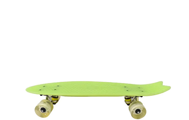 TREEWalker 夜光交通板 ABS工程塑料 ABEC-7碳鋼競速軸承 承重100kg內 附外袋, 黃綠色, 1個