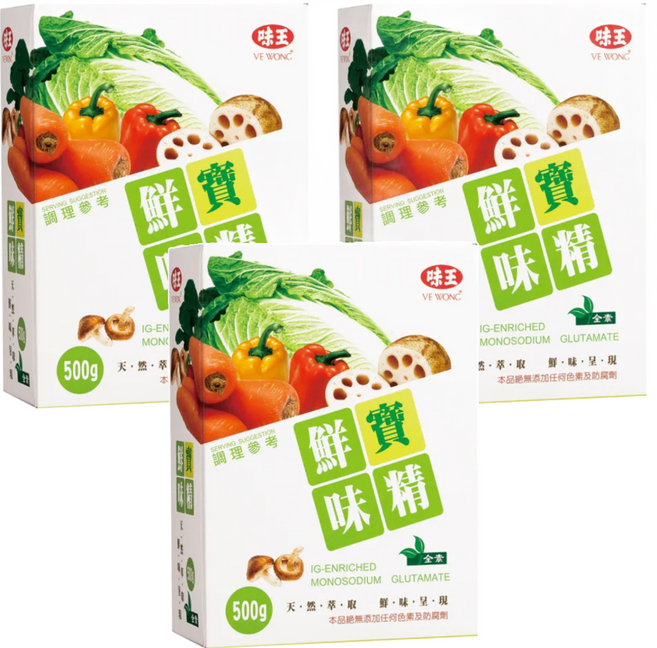 味王 鮮寶味精, 500g, 3盒