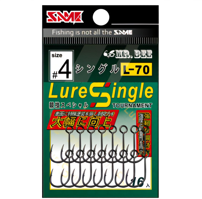 SAME 莎美 Lure Single L-70 #4 16入, 1包