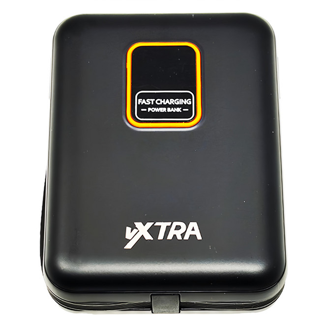 vXTRA 飛創 可拆卸自帶雙線MagSafe磁吸三用快充行動電源 10000mAh, CG10000MWC-TCL, 霧黑色