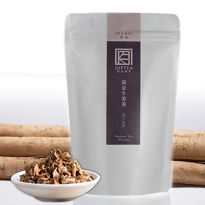 GIFTEA 恩品禮茶 100%台灣黃金牛蒡茶包, 6g, 30包, 1袋