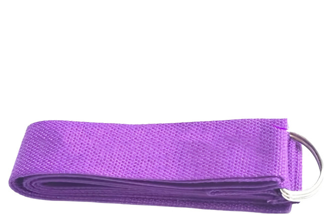 奧美伽 尼龍瑜珈伸展帶-紫色, 1入