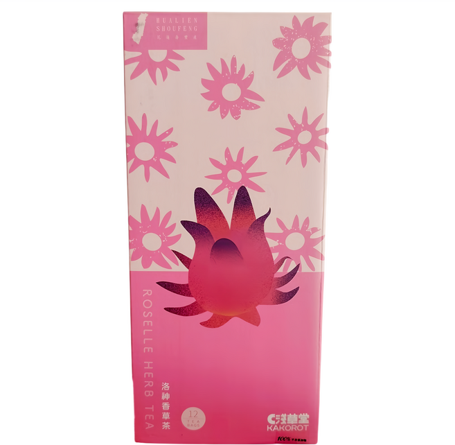 KAKOROT 淺草堂 洛神香草茶茶包精裝盒, 1個, 12個裝, 3.5g