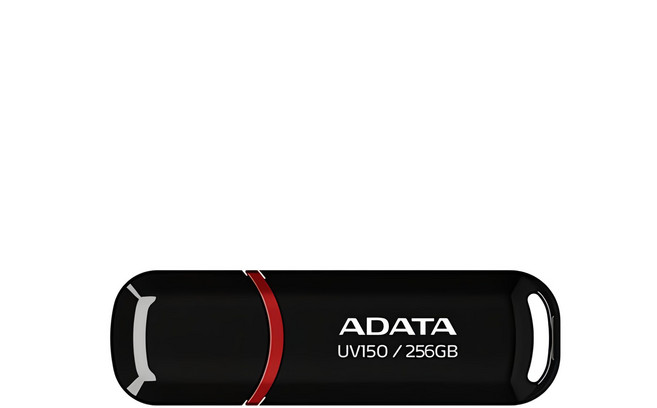 ADATA 威剛 隨身碟 UV150 黑色, 256GB, 1個