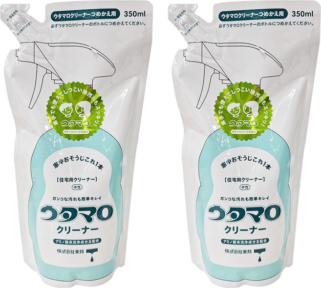 UTAMARO 東邦歌磨 住宅用清潔劑 備用包 350ml, 2包