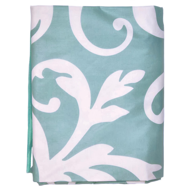 Casa Bella 美麗家居 北歐風防水桌巾, 140 x 90cm, 淺藍蕨葉, 1個