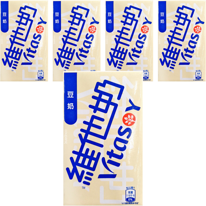 Vitasoy 維他奶 豆奶, 250ml, 5入