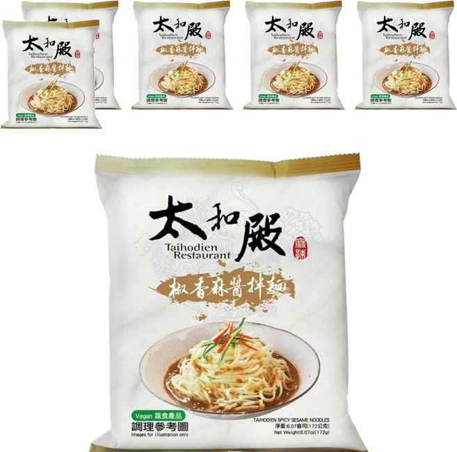 太和殿 椒香麻醬拌麵 172g, 6包