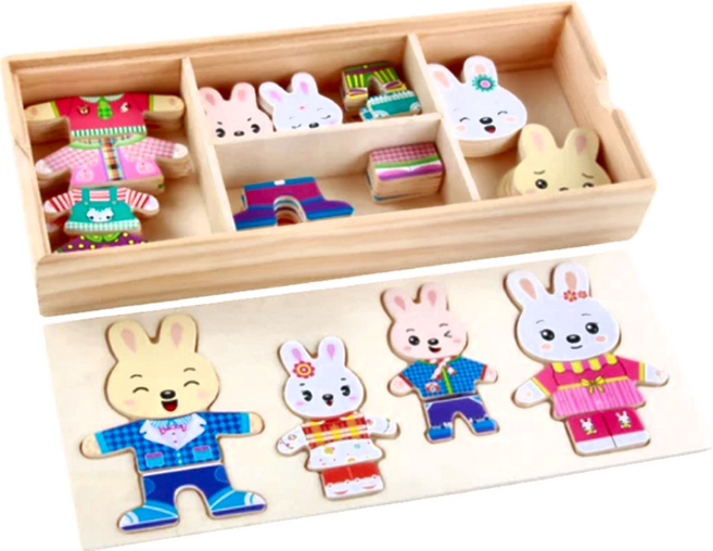 換衣拼圖 兔兔, 1組