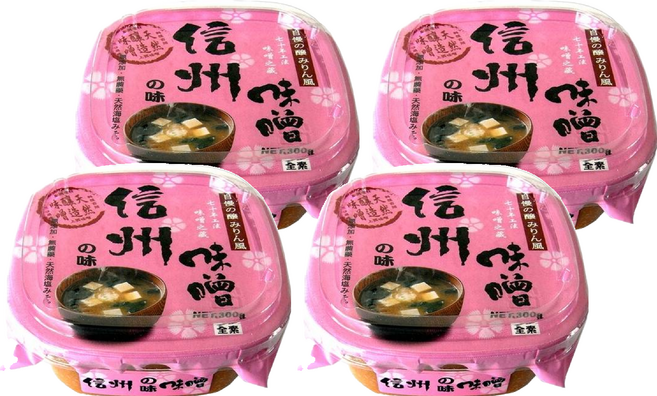 味榮 信州的味天然味噌, 300g, 4盒
