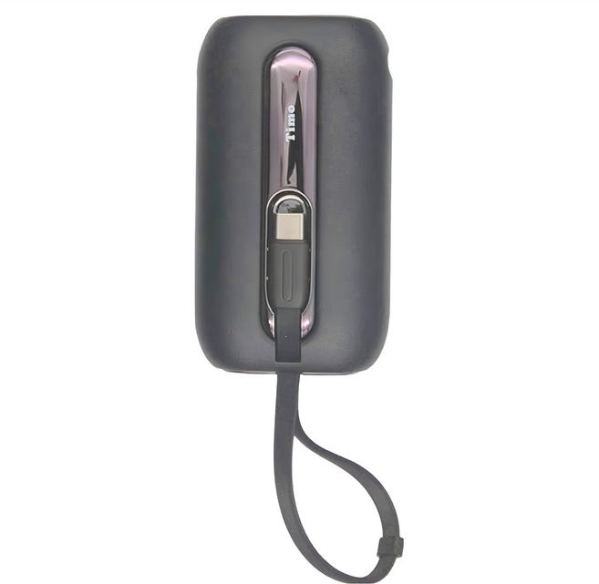 Timo 五彩石雙線數顯行動電源 Lightning + Type-C, TM-PB001, 星夜黑