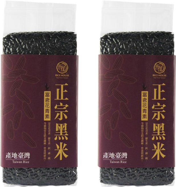 RICE HOUSE 米屋 正宗黑米, 600g, 2包