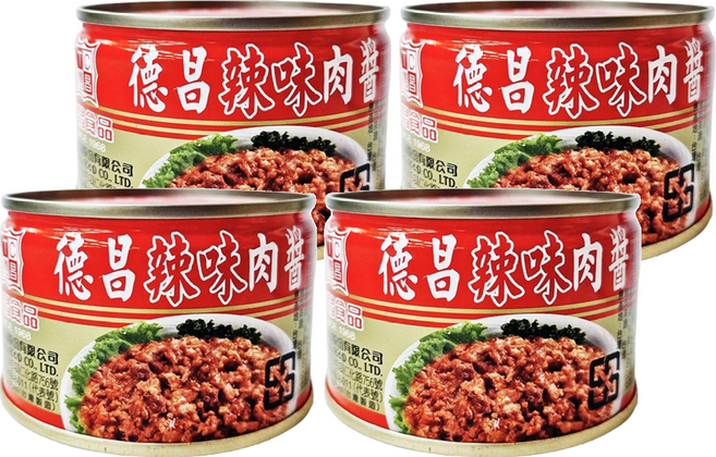 德昌 辣味豬肉醬, 140g, 4罐
