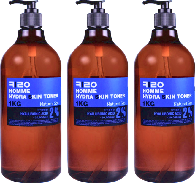 KIROCOS NATURAL SOO KIRO 男士保溼爽膚水, 1kg, 3瓶