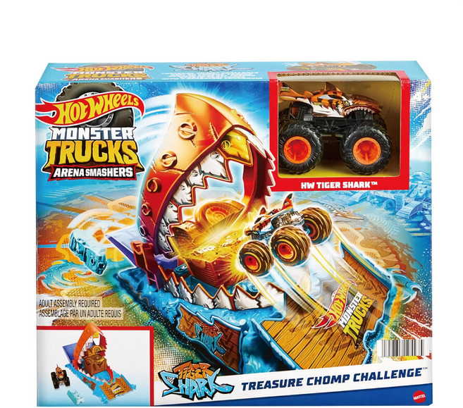 Hot WHeeLs 風火輪 大腳車 Challenge競技場系列遊戲組, 多色-款式隨機, 1盒