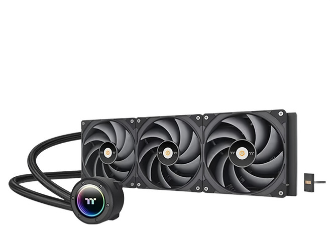 thermaltake 曜越 toughliquid ultra 240 cpu aio 一體式水冷散熱器 液晶顯示 1個 CL-W322-PL12GM-A, 黑色