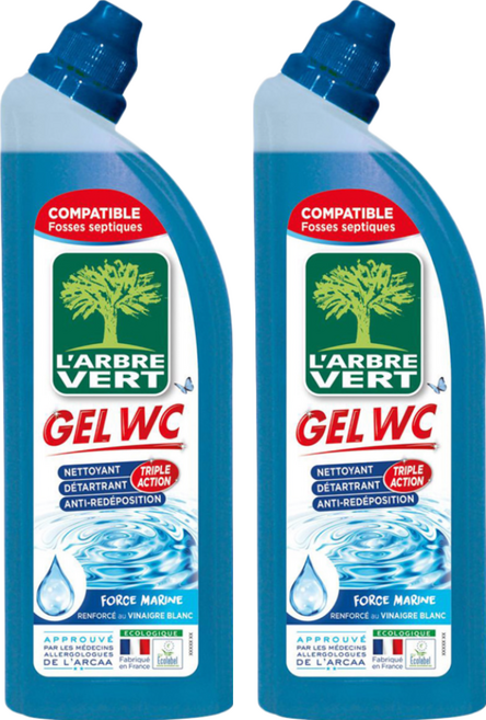 L'ARBRE VERT 海洋清香馬桶清潔劑, 740ml, 2瓶