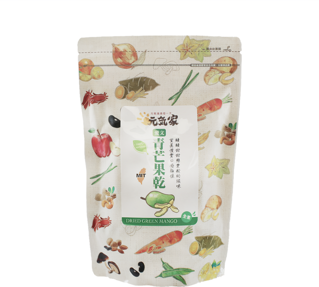 元氣家 愛文青芒果乾, 200g, 1包