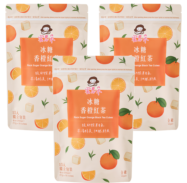 Medolly 蜜思朵 冰糖香橙紅茶, 15顆, 17g, 3袋