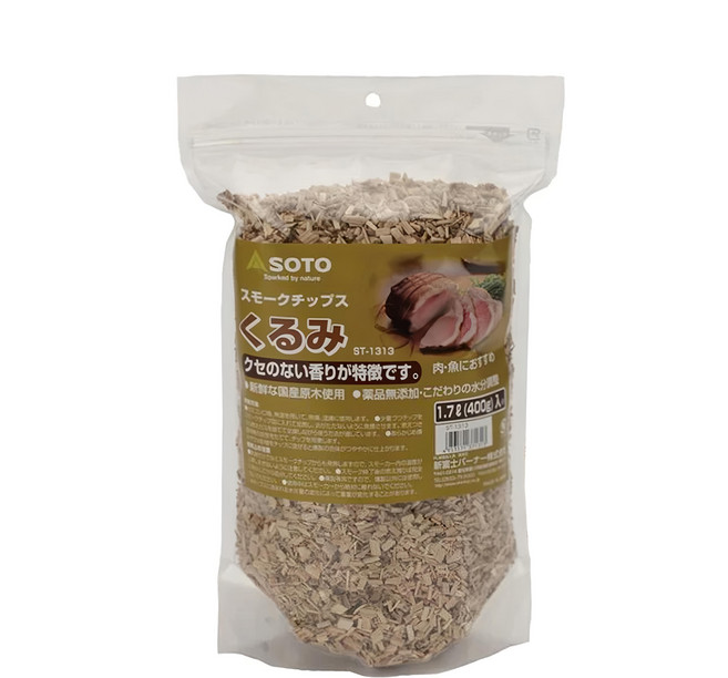 SOTO 核桃煙燻木片, 400g, 1包