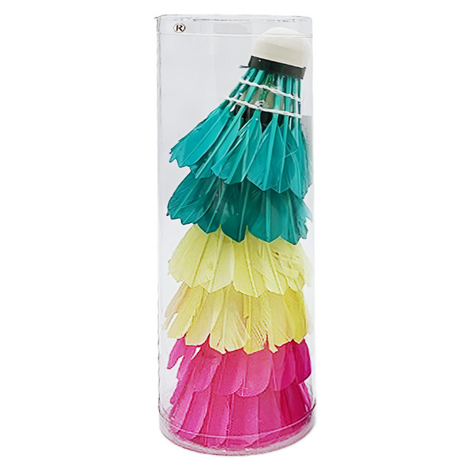 Her-Ea 禾亦 羽毛球 Set 6個, 三色, 1入