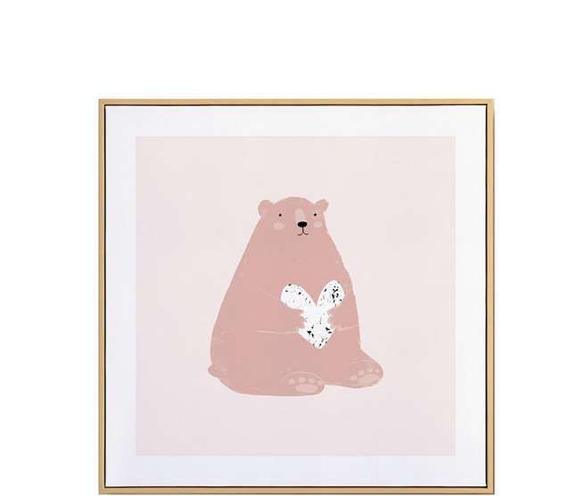 BOLUO GALLERY 菠蘿選畫所 掛畫 熊大心 APLS4460D, 木色