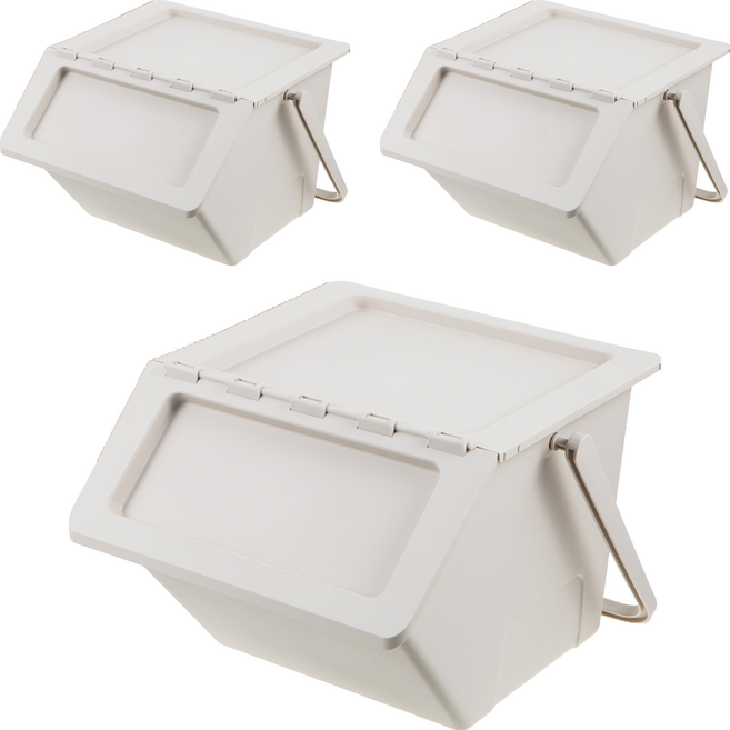 comet 多用途日常分類垃圾桶 3個, Beige