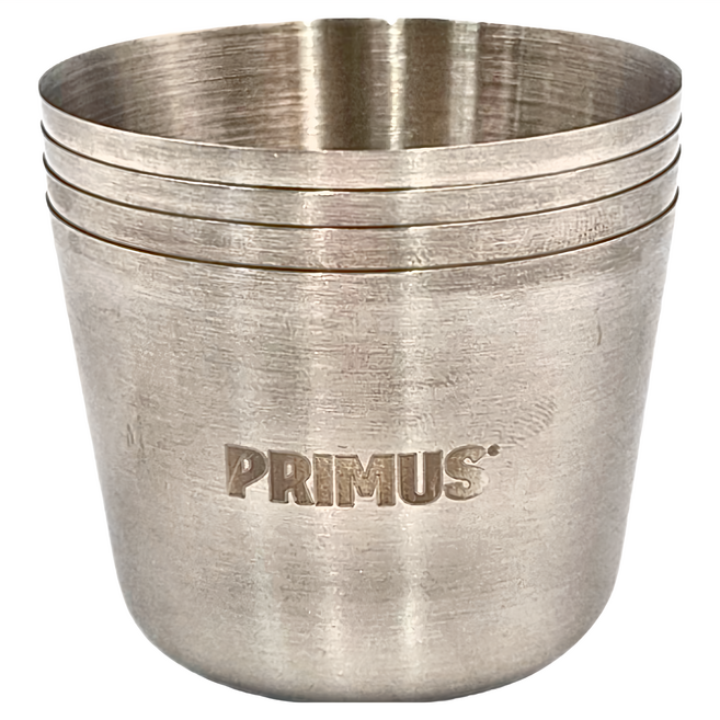 PRIMUS Shot glass S/S不鏽鋼小酒杯 P741540 100ml 150g 4個, 1組, 銀色
