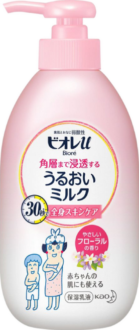 Biore 蜜妮 深層浸透保濕身體乳液 花香, 300ml, 1瓶