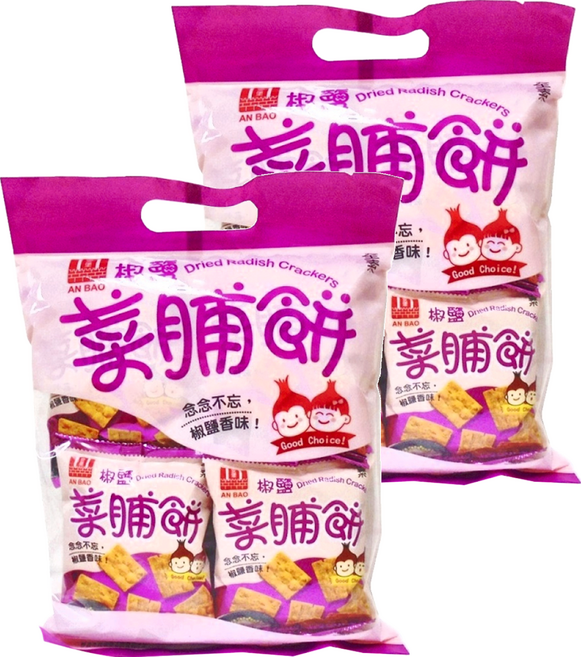 安堡 椒鹽菜脯餅 全素, 220g, 2袋