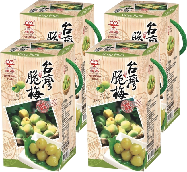 順泰 台灣脆梅, 400g, 4盒