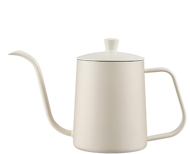 LifeShopping 不鏽鋼手沖咖啡壺, 壺身 + 壺蓋, 350ml, 1個