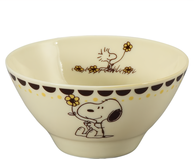 yamaka 山加商店 Snoopy 史努比 陶瓷碗 3個 日本製造, 小花, 1組