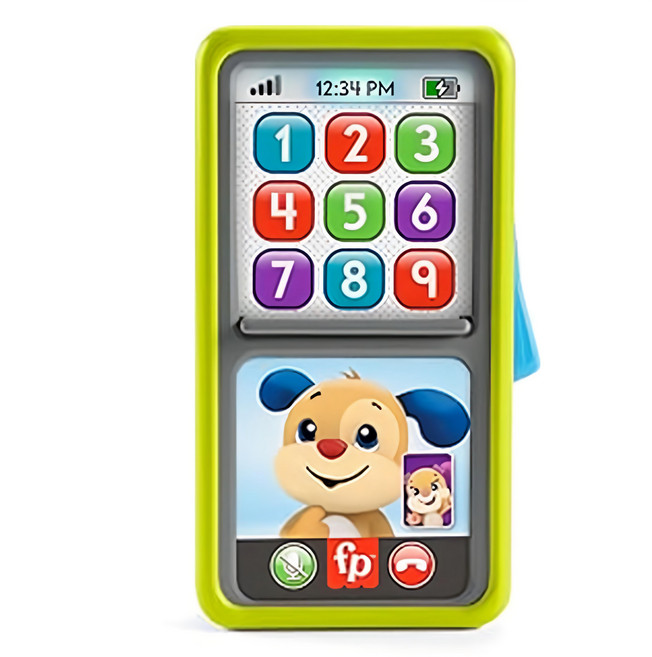 fisher-price 費雪 滑動學習智慧型手機, 1個, 多色