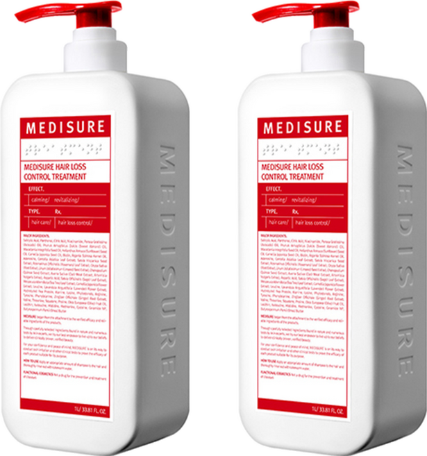 MEDISURE 強健髮根護髮乳, 1L, 2瓶