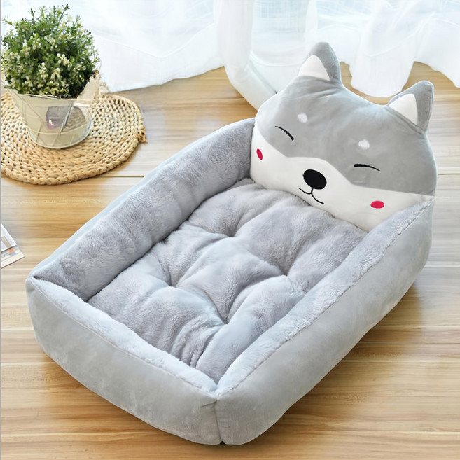 秋田犬寵物床, 灰色, 1個