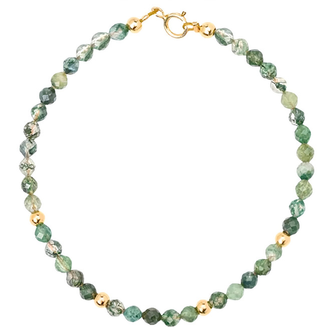 RADIANT STAR 璀璨之星 玉露小石綠髮晶水晶串珠水晶手鍊 KTL675 綠髮晶