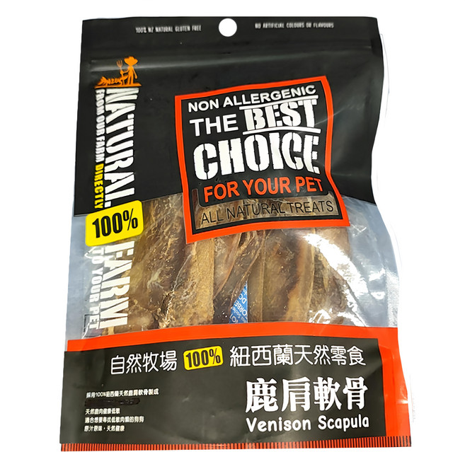 NATURAL FARM 自然牧場 經典系列 鹿肩軟骨, 1包, 100g