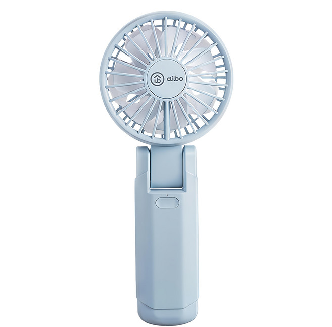 aibo 雙扇葉折疊頸掛/手持兩用風扇, HA-FAN1146, 迷霧藍