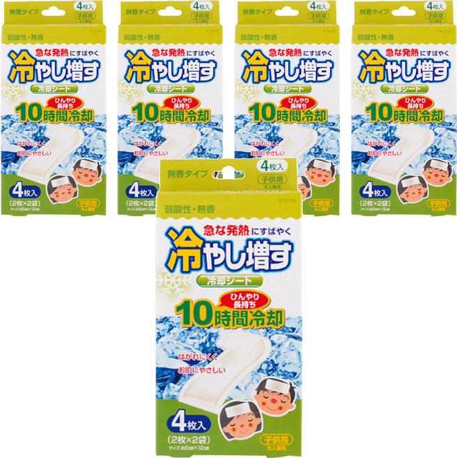 Kiyou 無香味退熱貼 5*12cm, 4個, 5盒