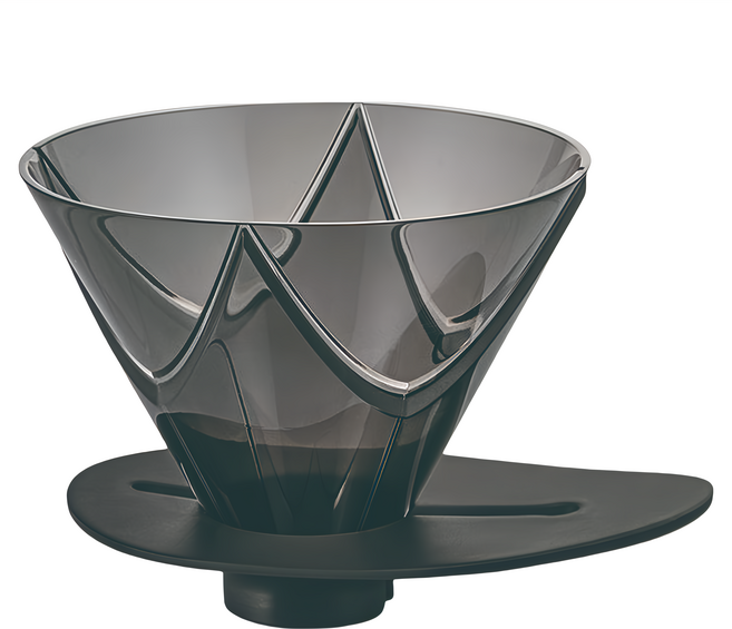 HARIO 好璃奧 V60 樹脂 01無限濾杯 VDMU-02-TB, 1入, 樹脂濾杯