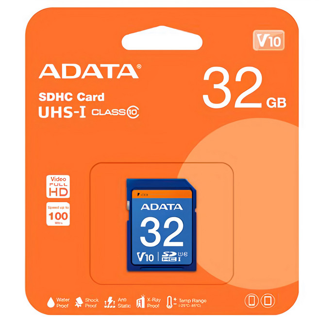ADATA 威剛 Premier SDHC UHS-I U 記憶卡, 32GB, 1個